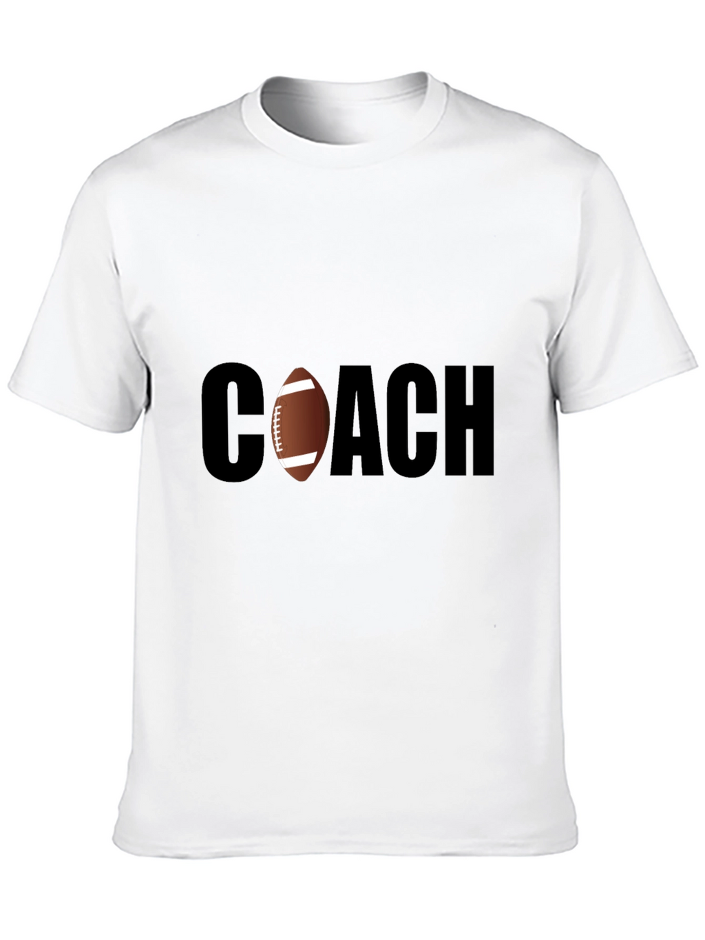 Football Coach T-Shirt - Stylish Black Tee