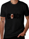 Football Coach T-Shirt - Stylish Black Tee