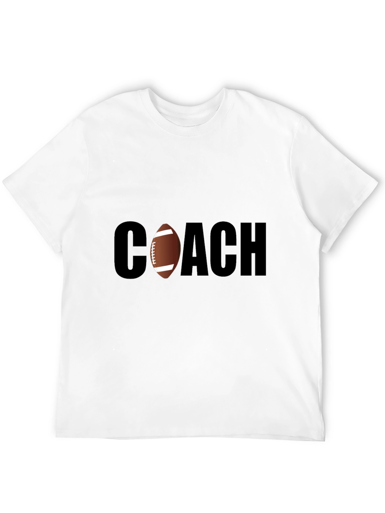 Football Coach T-Shirt - Stylish Black Tee