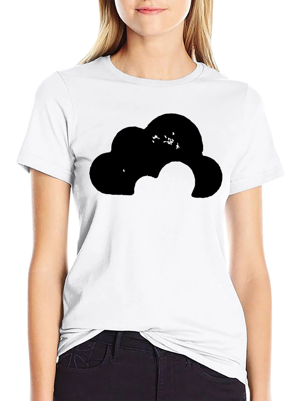 Cloud Graphic Black T-Shirt