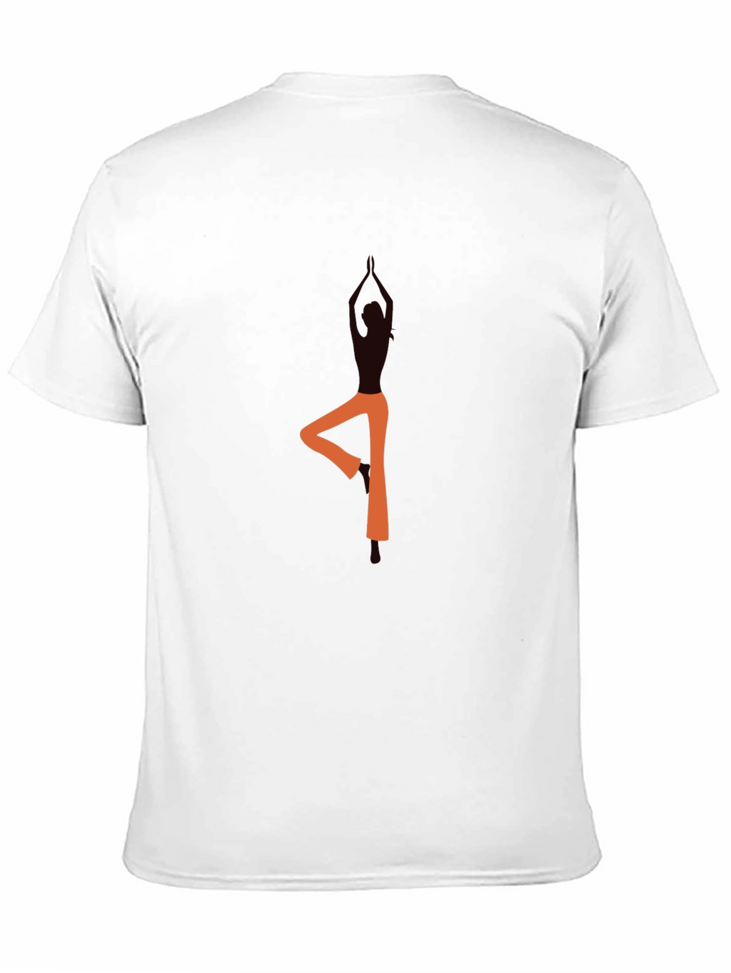 Yoga Pose Graphic Black T-Shirt