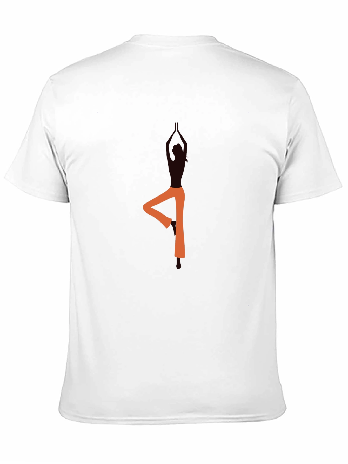 Yoga Pose Graphic Black T-Shirt