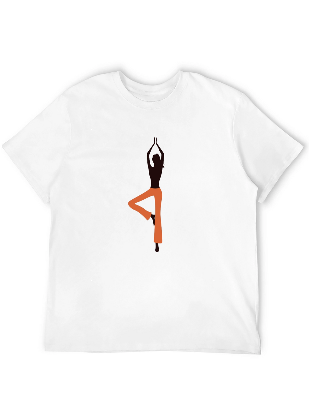 Yoga Pose Graphic Black T-Shirt