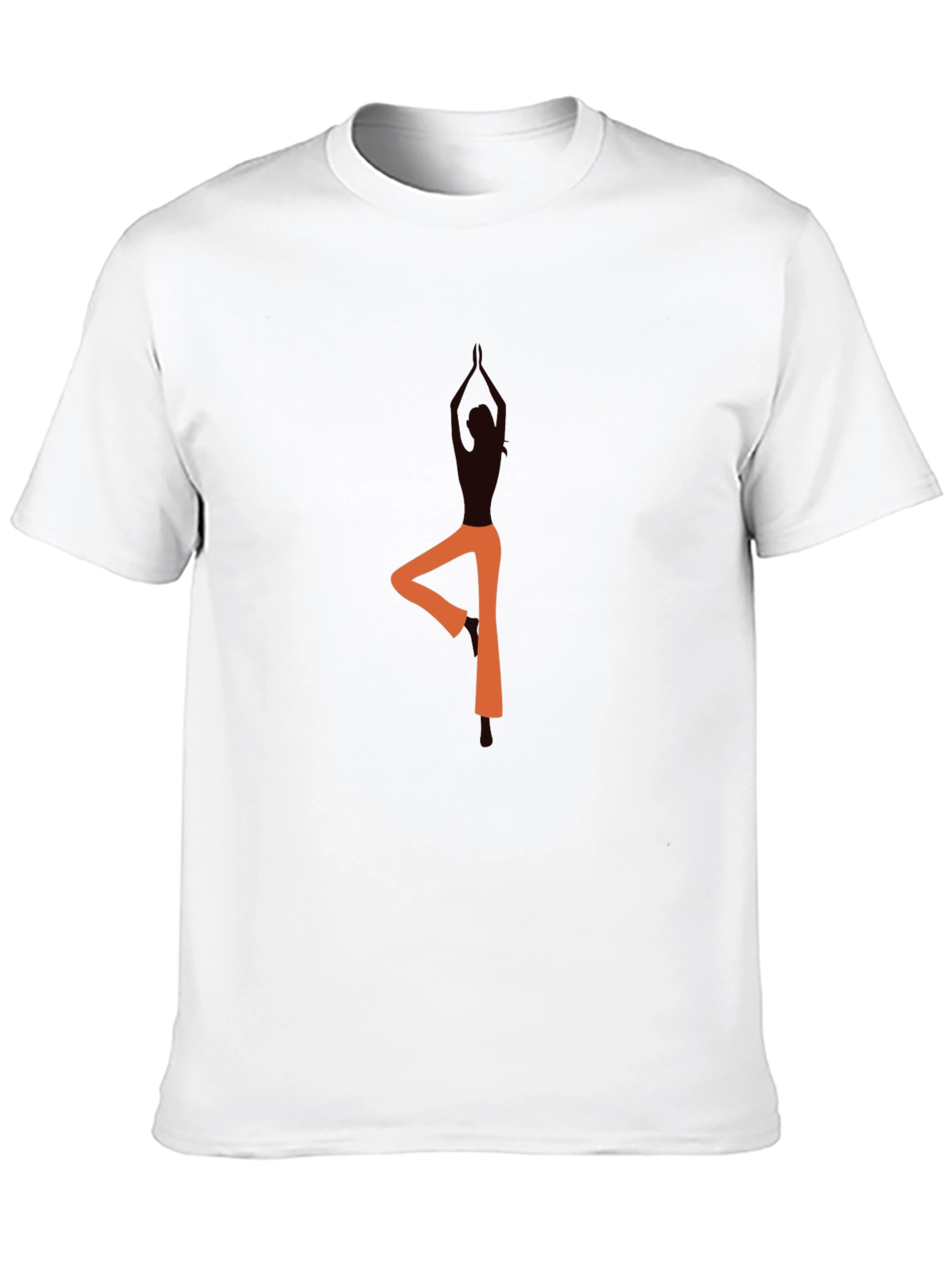 Yoga Pose Graphic Black T-Shirt