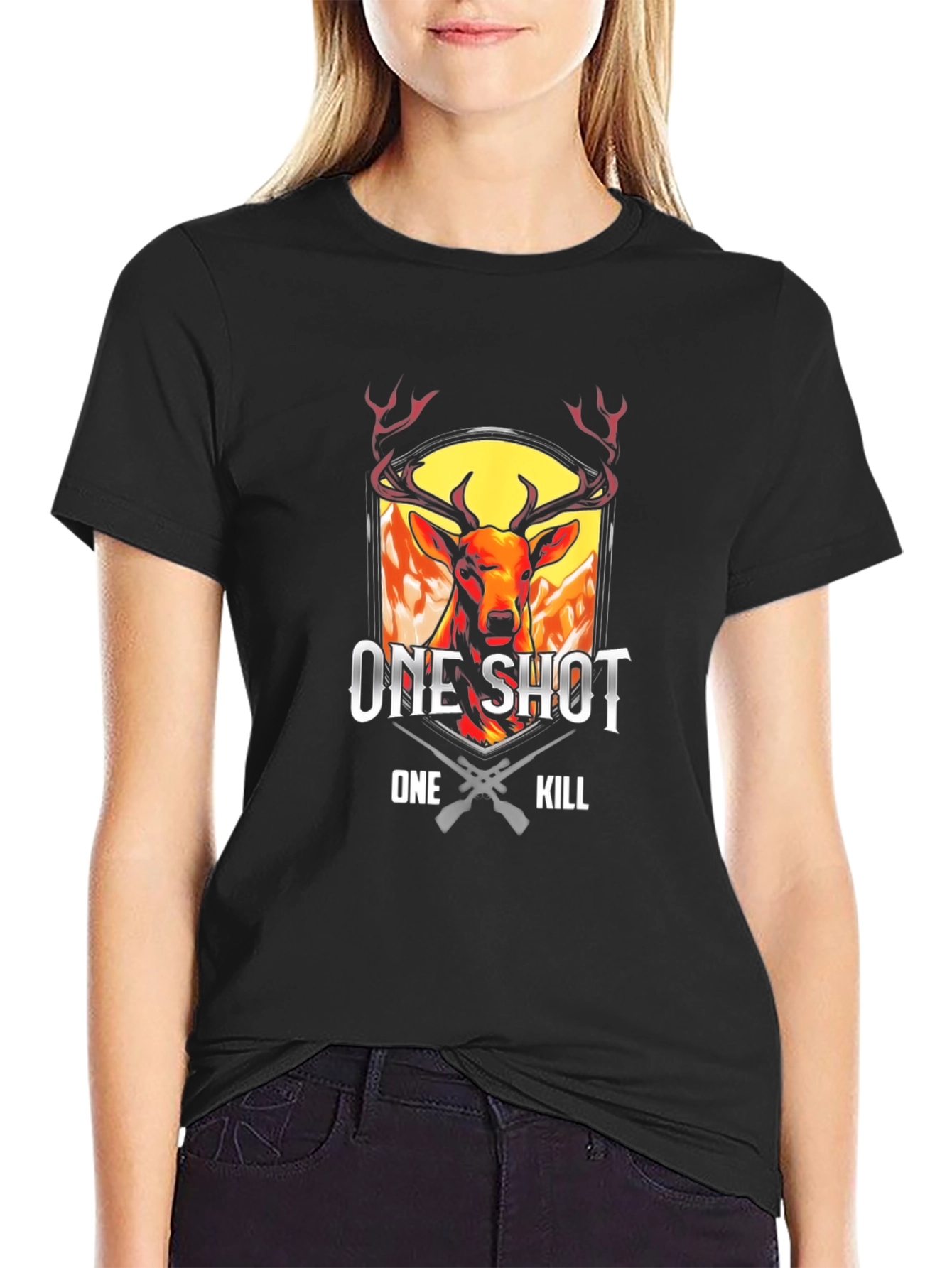 One Shot One Kill Deer Hunting T-Shirt