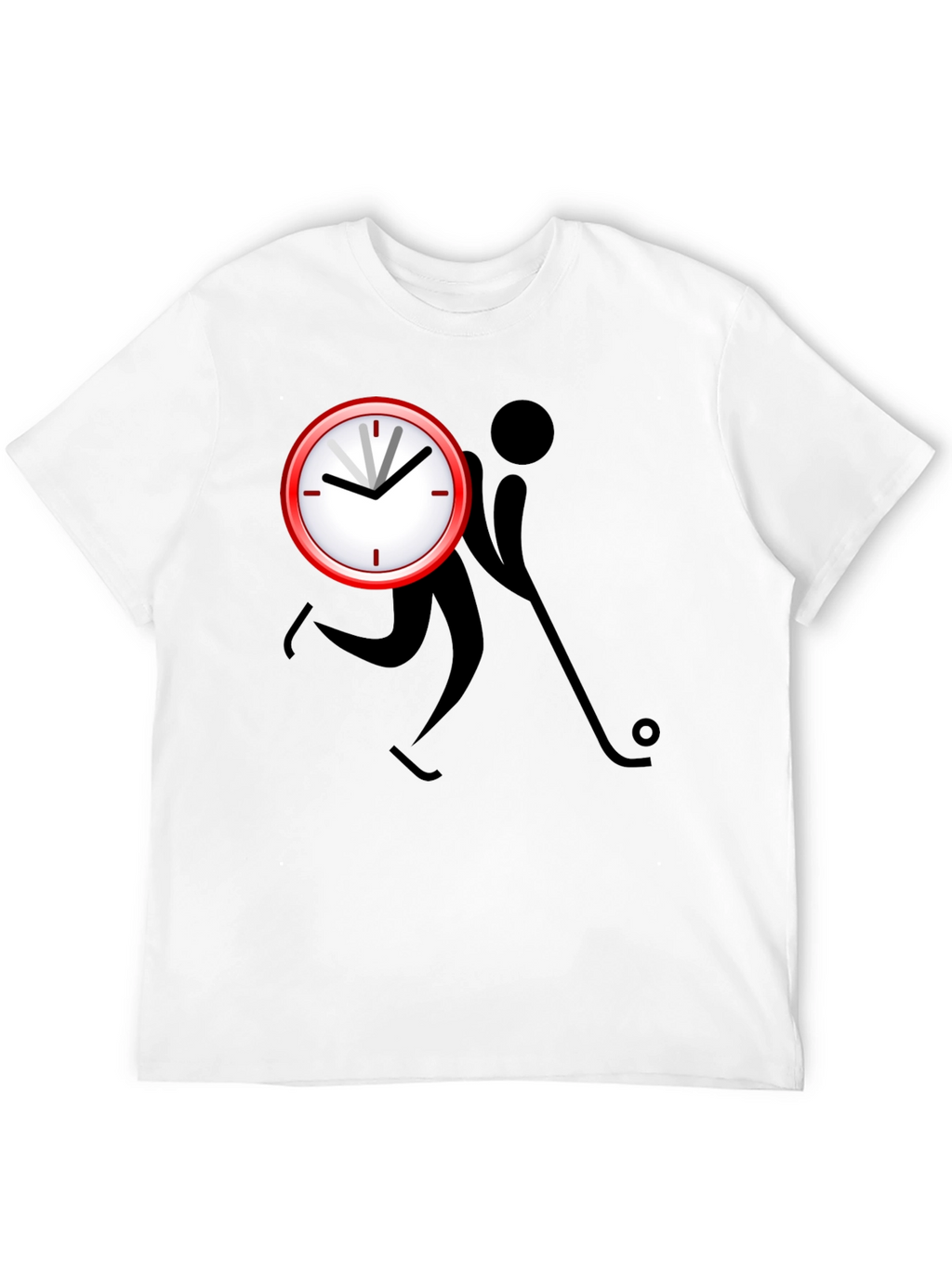 Time to Hockey Black Graphic Tee