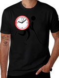 Time to Hockey Black Graphic Tee
