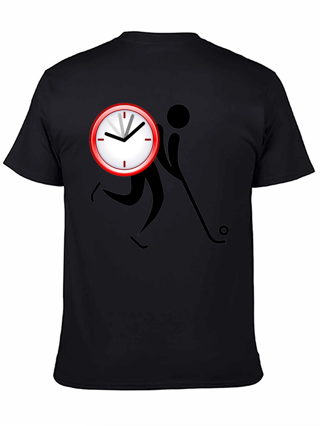 Time to Hockey Black Graphic Tee