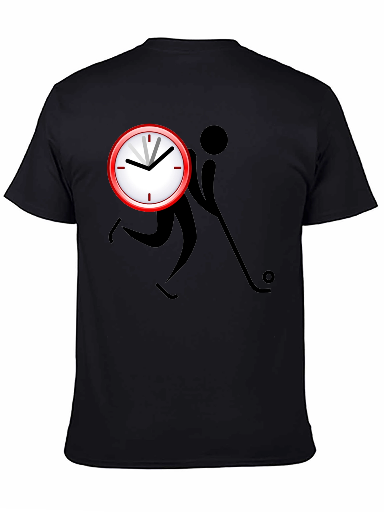 Time to Hockey Black Graphic Tee