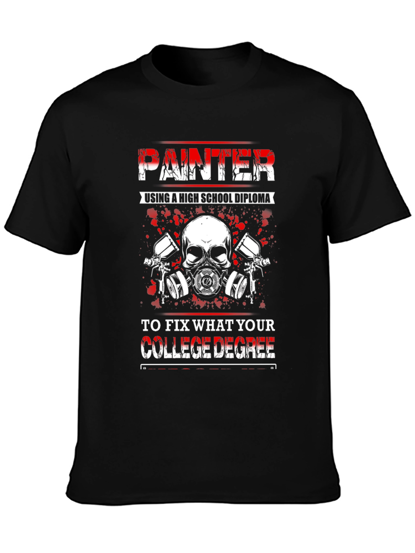 Painter High School Diploma Funny T-Shirt