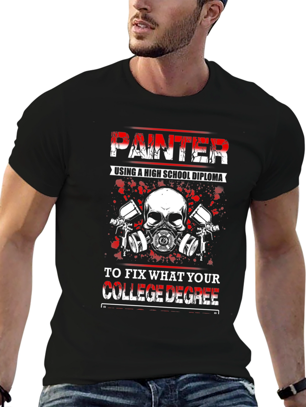 Painter High School Diploma Funny T-Shirt