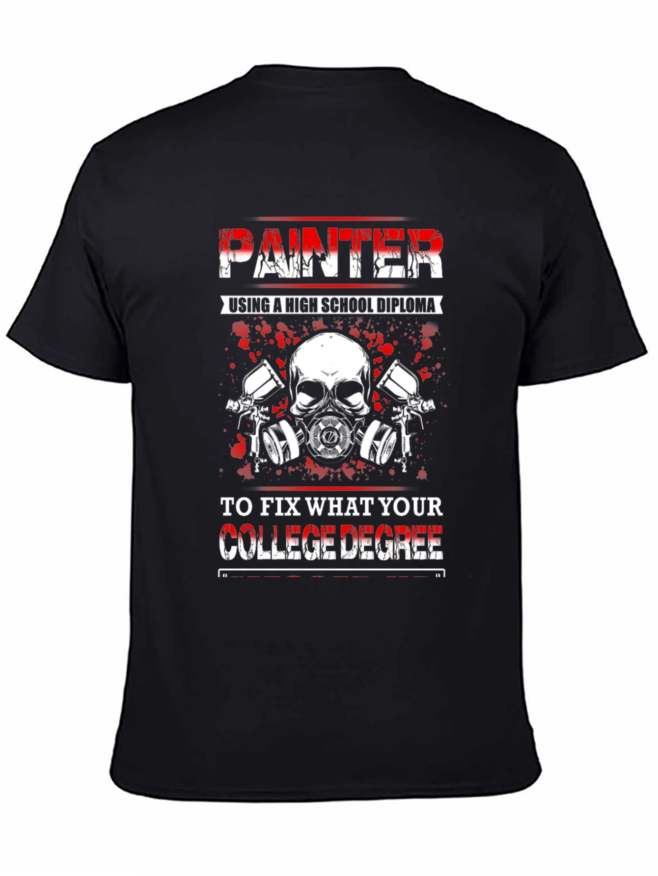 Painter High School Diploma Funny T-Shirt