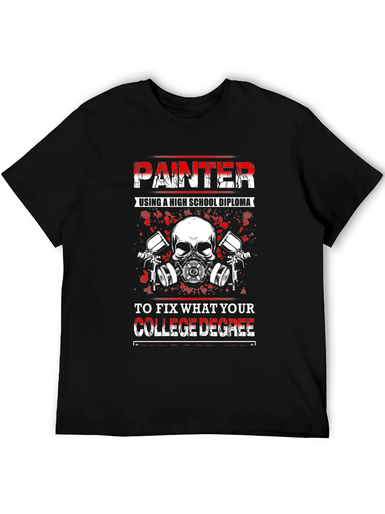 Painter High School Diploma Funny T-Shirt