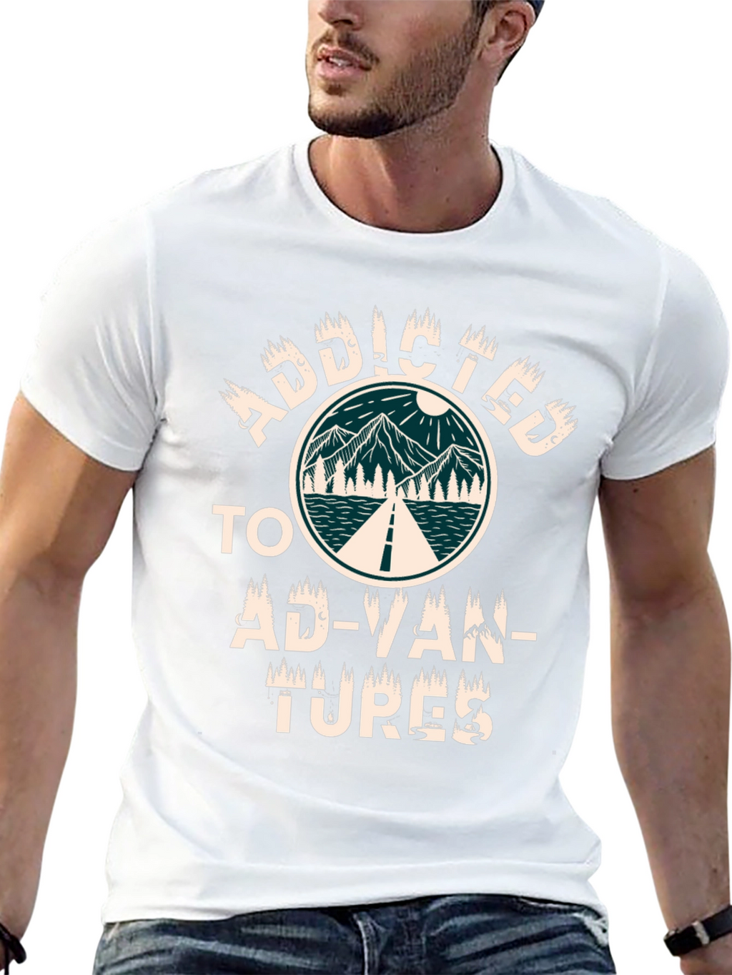 Addicted to Adventures Graphic T-Shirt