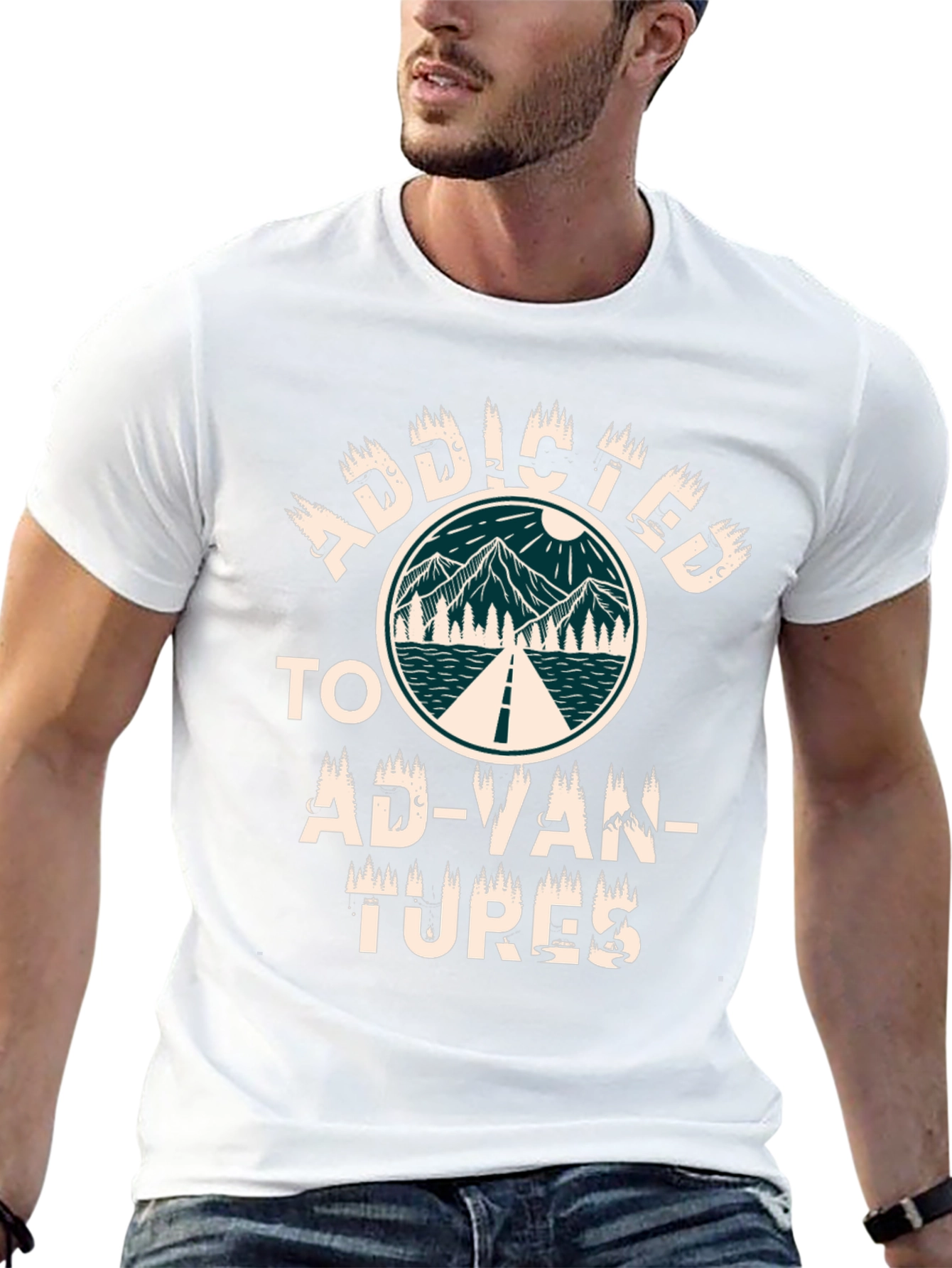 Addicted to Adventures Graphic T-Shirt