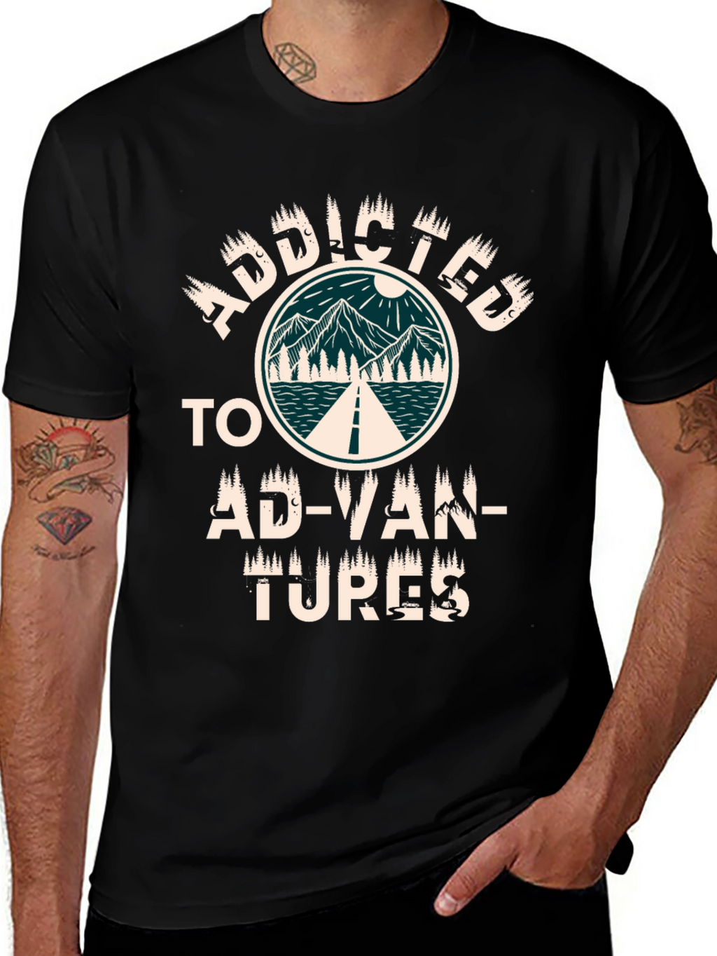 Addicted to Adventures Graphic T-Shirt
