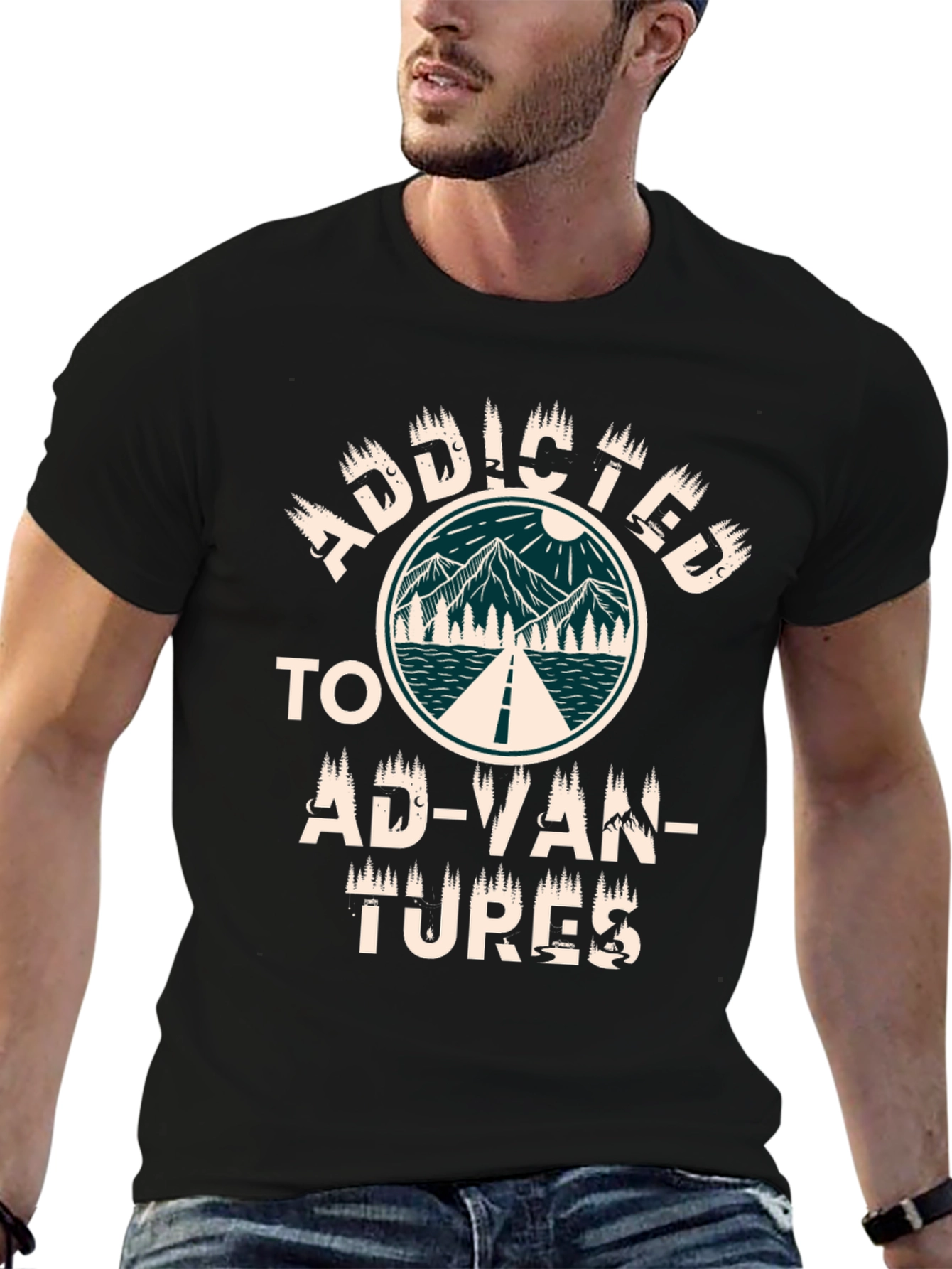 Addicted to Adventures Graphic T-Shirt