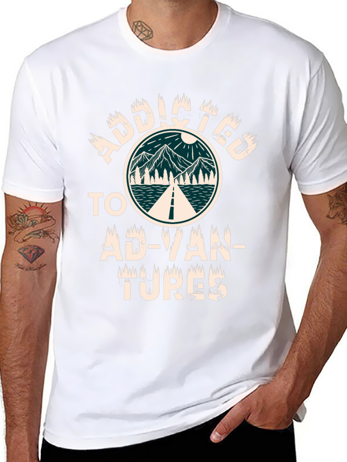 Addicted to Adventures Graphic T-Shirt