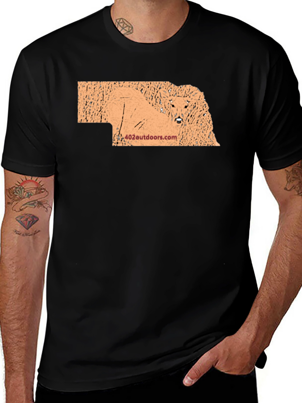 Nebraska Deer T-Shirt - 402 Outdoors