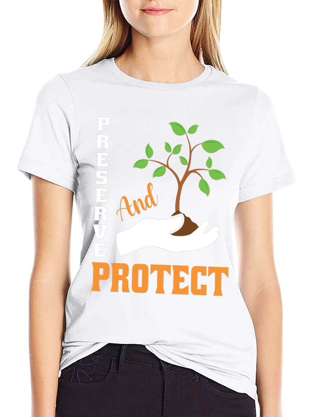 Preserve and Protect Tree Graphic T-Shirt