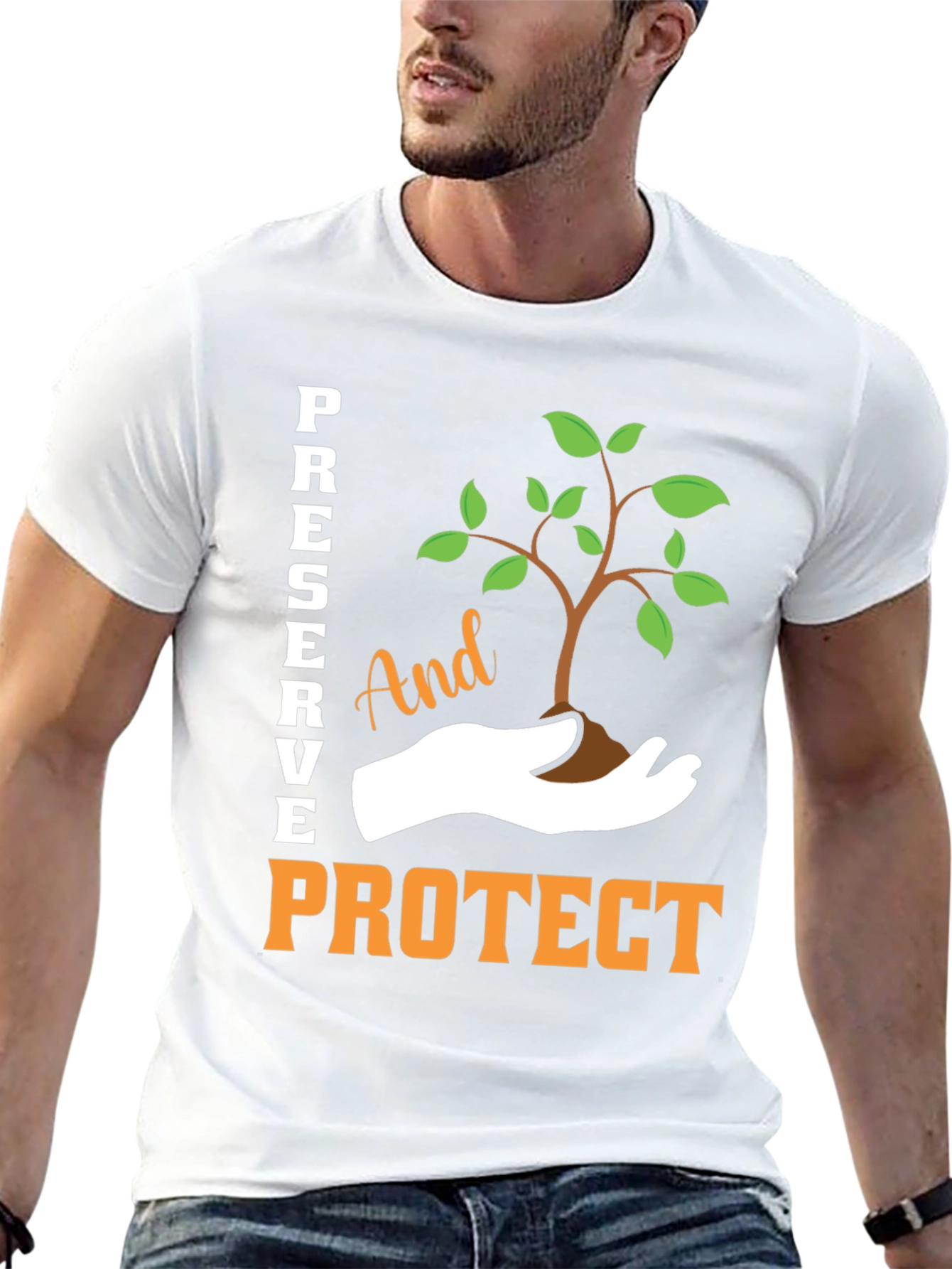 Preserve and Protect Tree Graphic T-Shirt