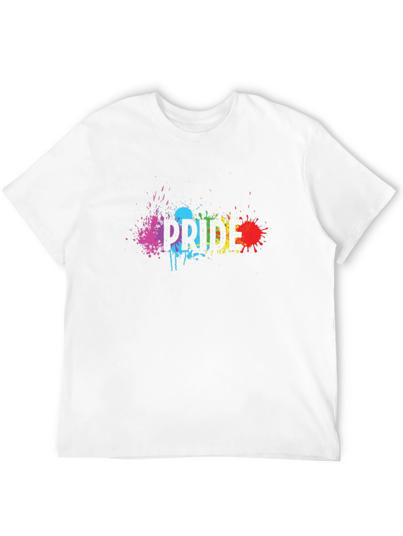 Pride Splatter Graphic Tee - Black