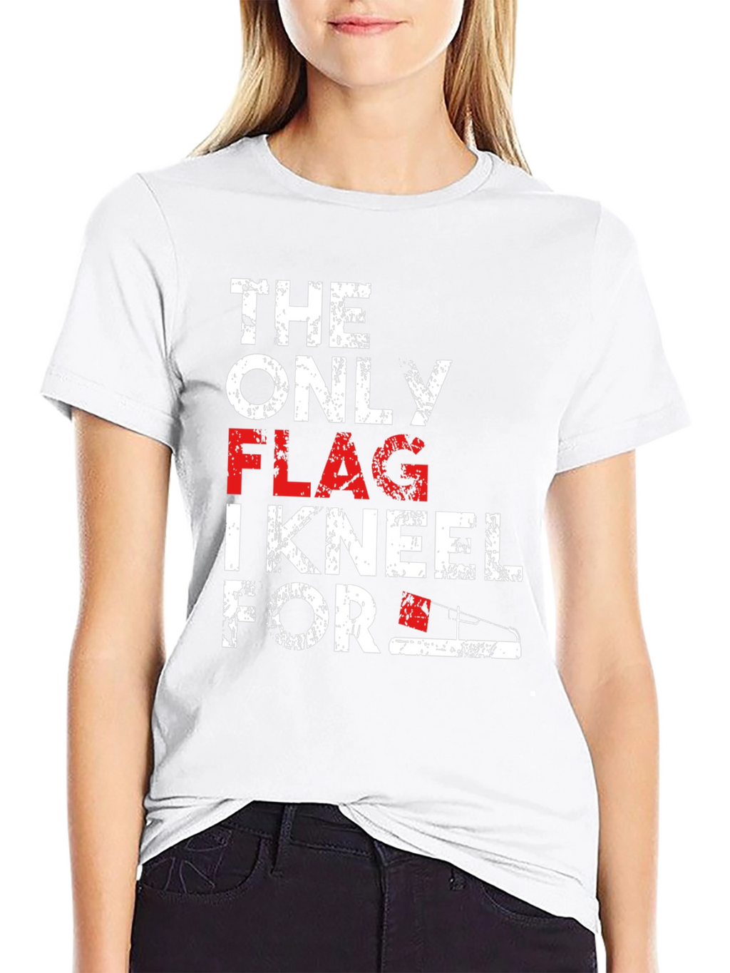 Patriotic T-Shirt: The Only Flag I Kneel For