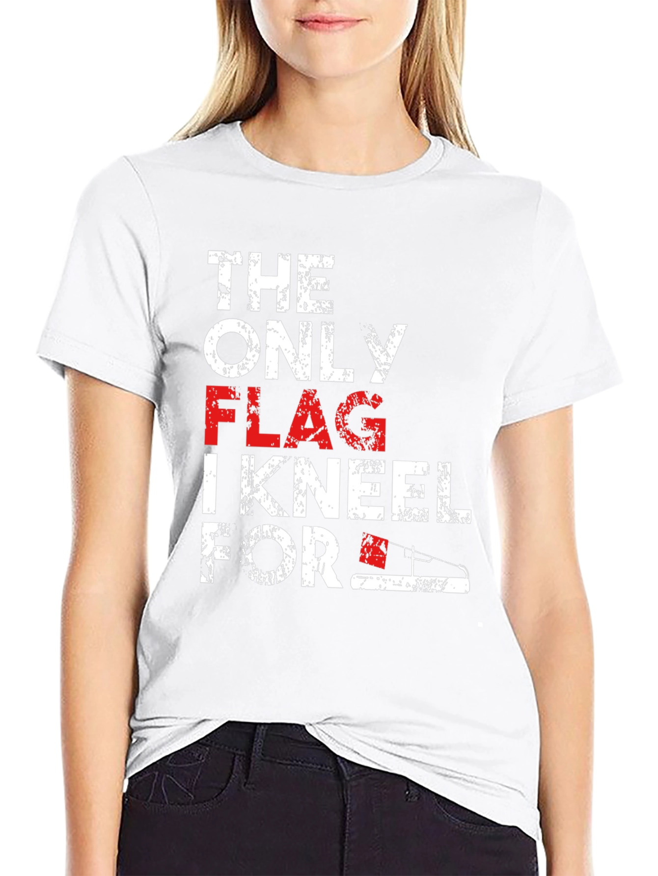 Patriotic T-Shirt: The Only Flag I Kneel For