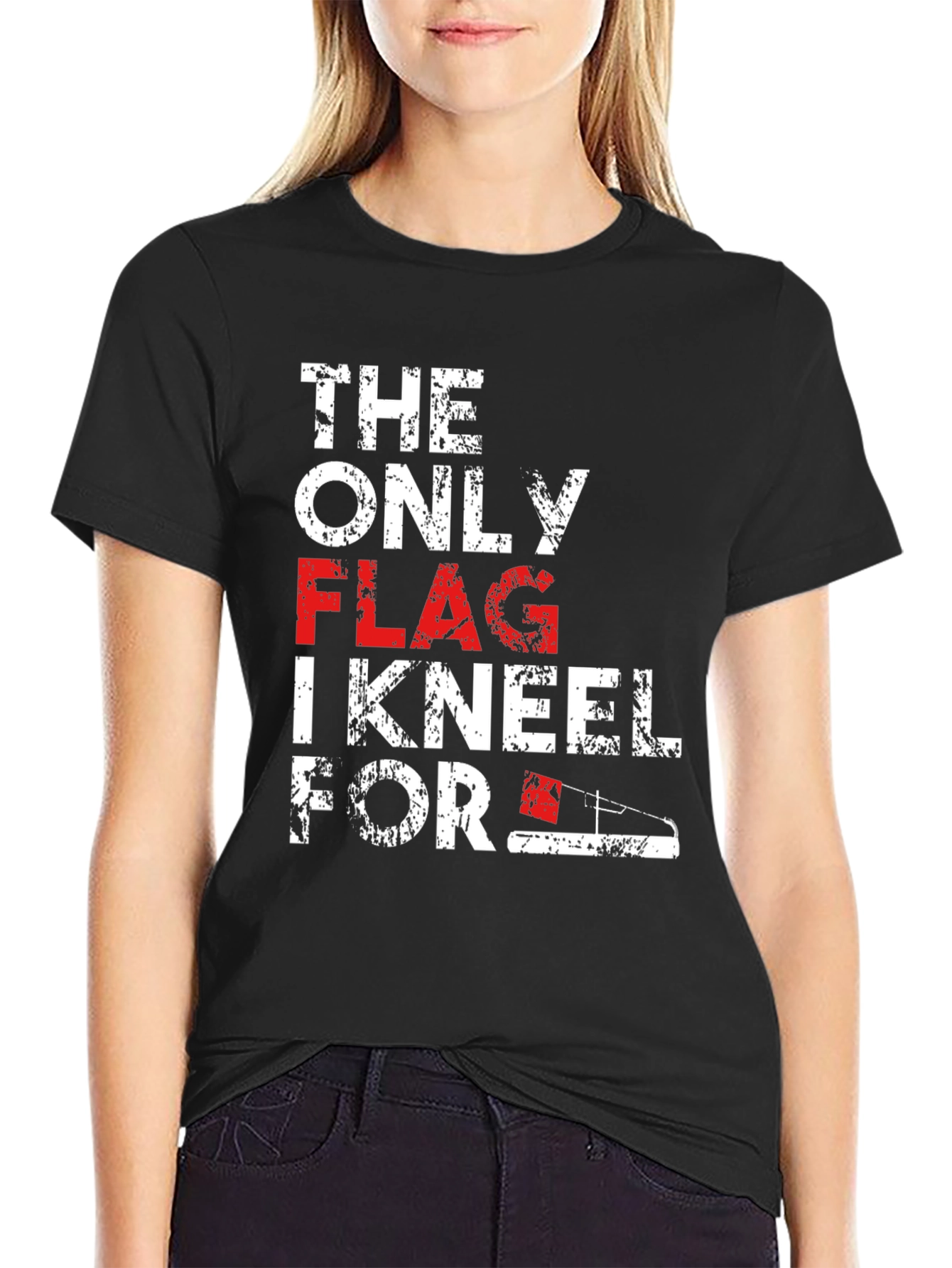 Patriotic T-Shirt: The Only Flag I Kneel For