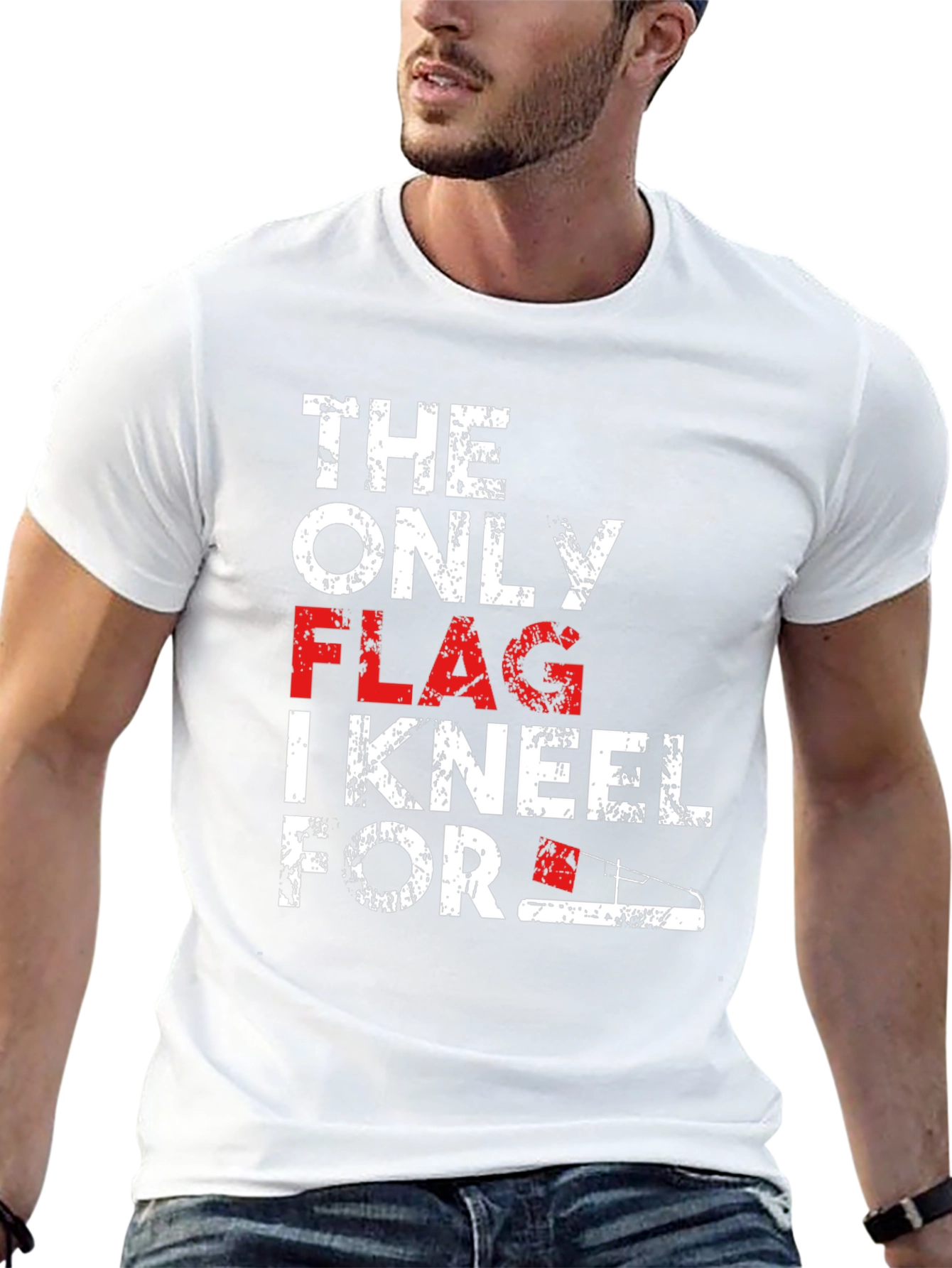 Patriotic T-Shirt: The Only Flag I Kneel For