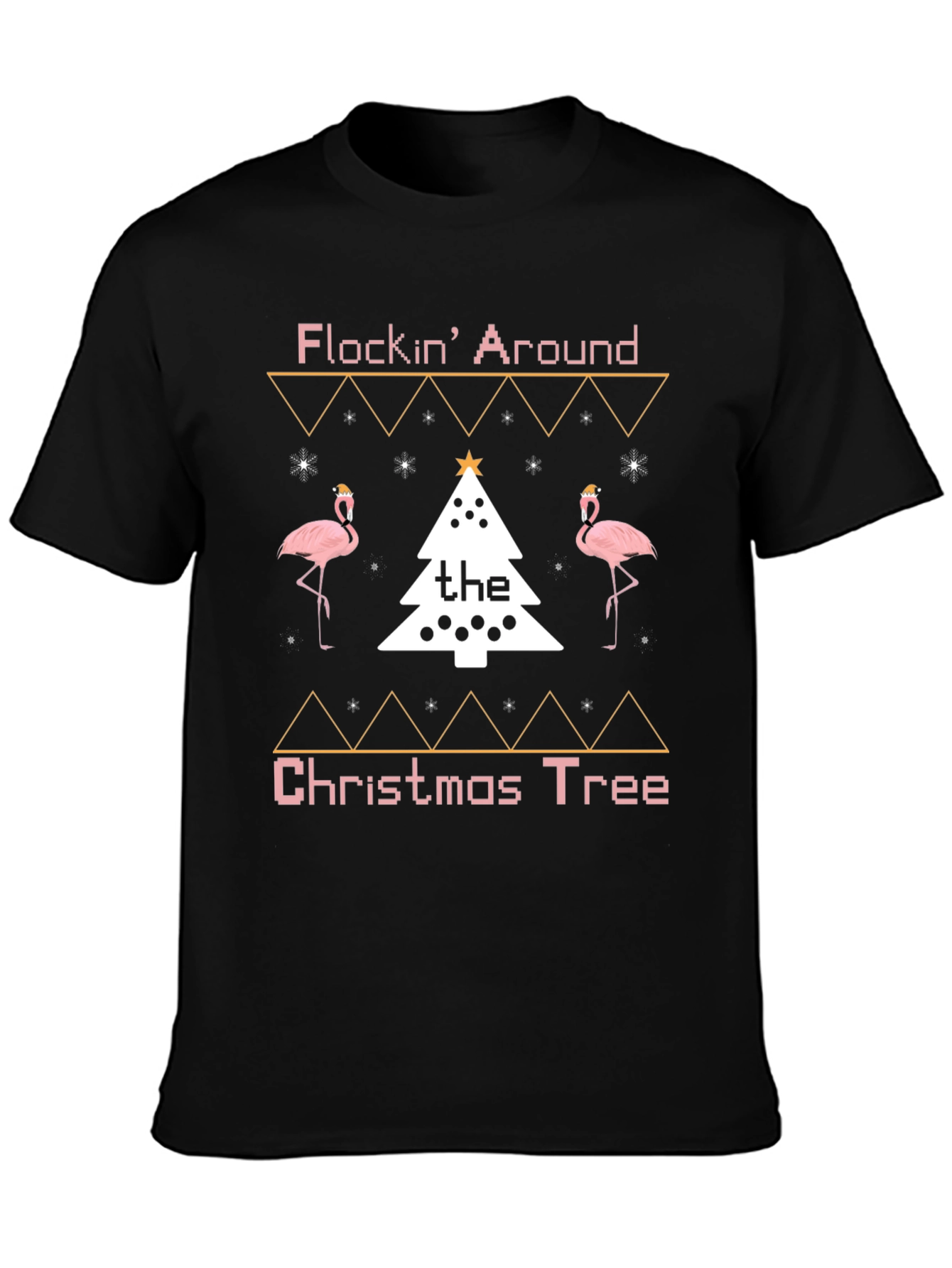 Flockin Around Christmas Tree T-Shirt