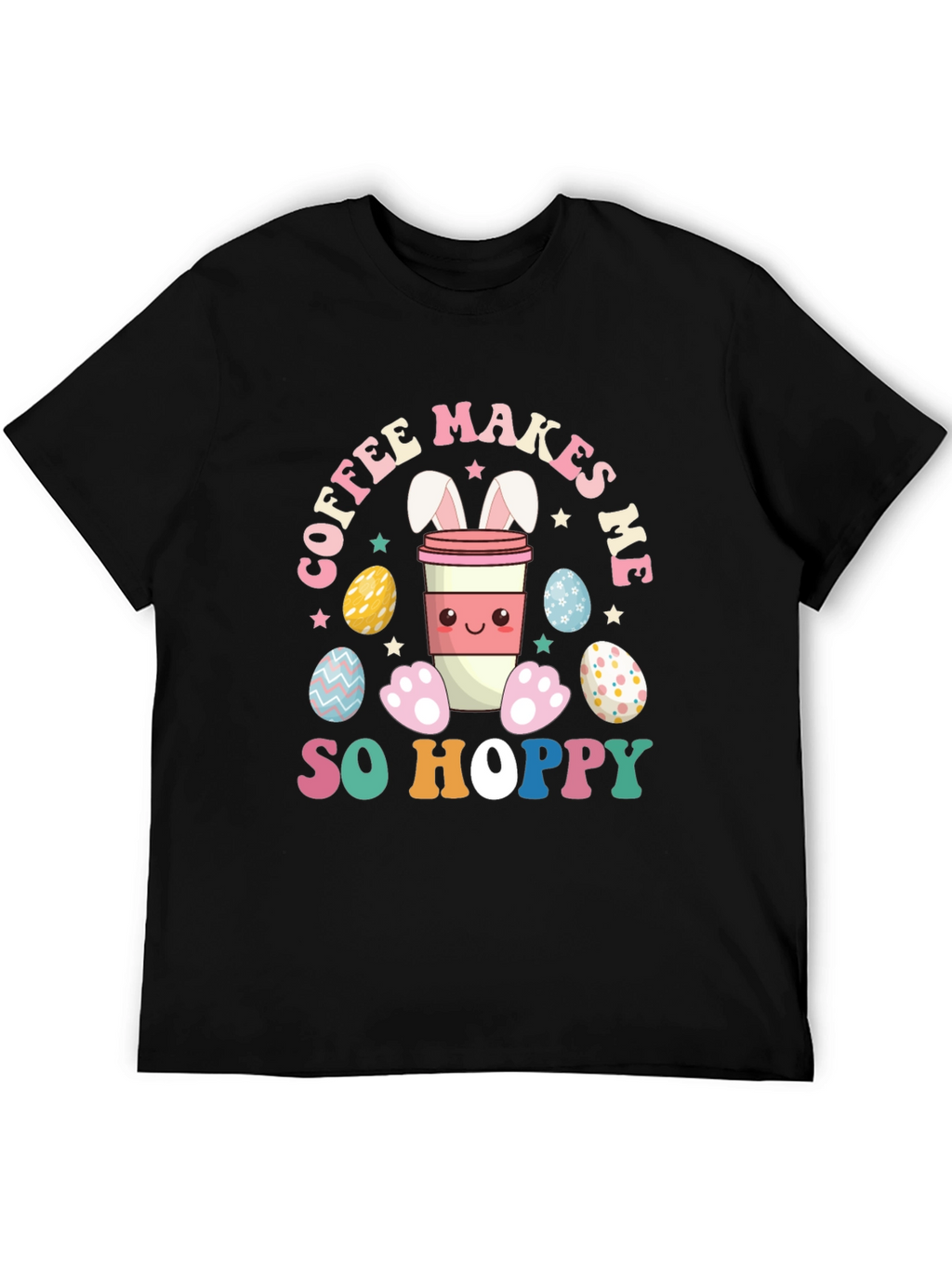 Coffee Makes Me So Hoppy Easter Bunny T-Shirt