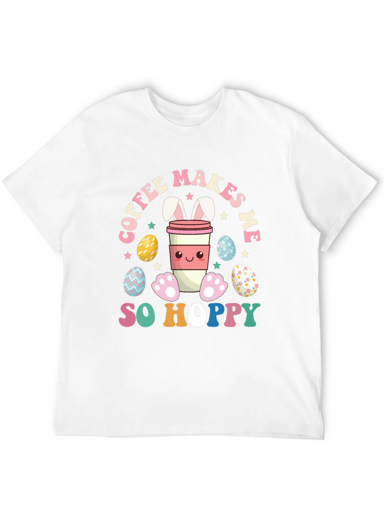 Coffee Makes Me So Hoppy Easter Bunny T-Shirt