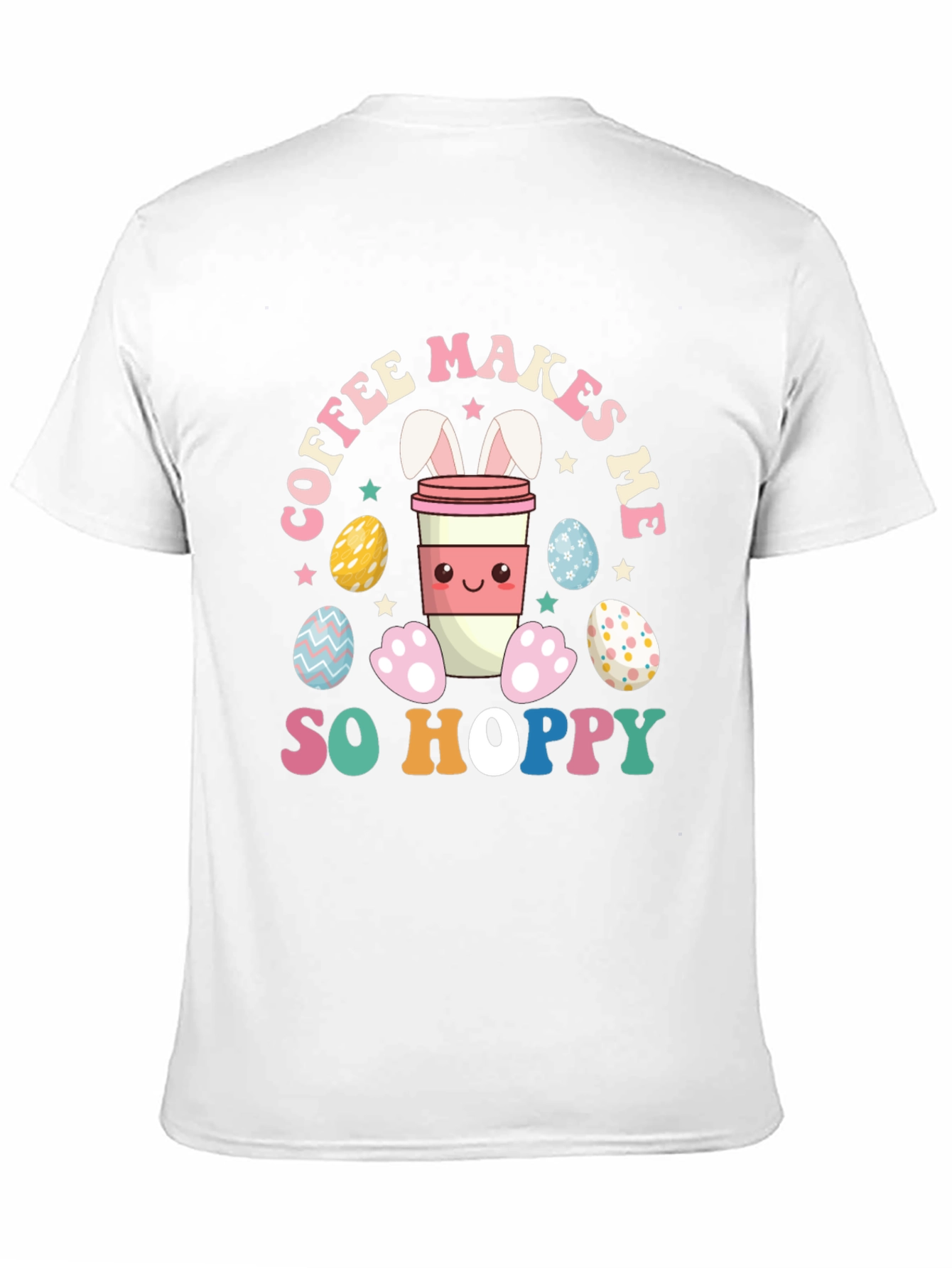Coffee Makes Me So Hoppy Easter Bunny T-Shirt