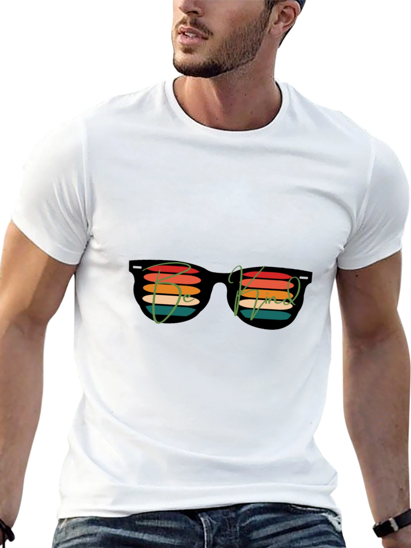 Be Kind Retro Sunglasses Graphic T-Shirt