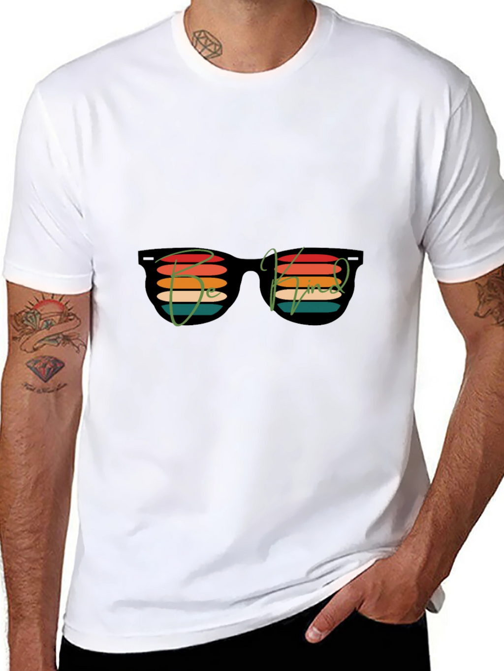 Be Kind Retro Sunglasses Graphic T-Shirt