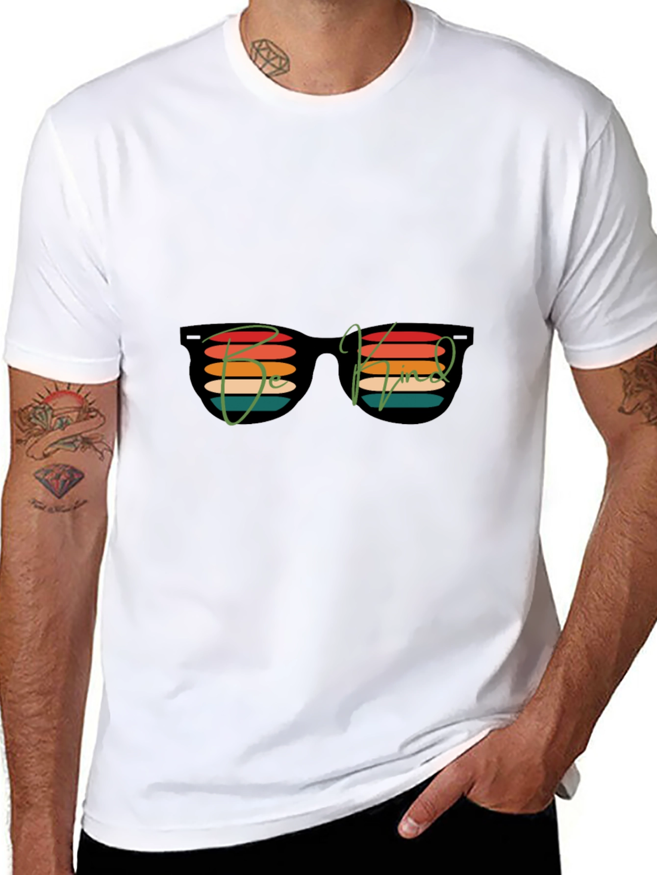 Be Kind Retro Sunglasses Graphic T-Shirt