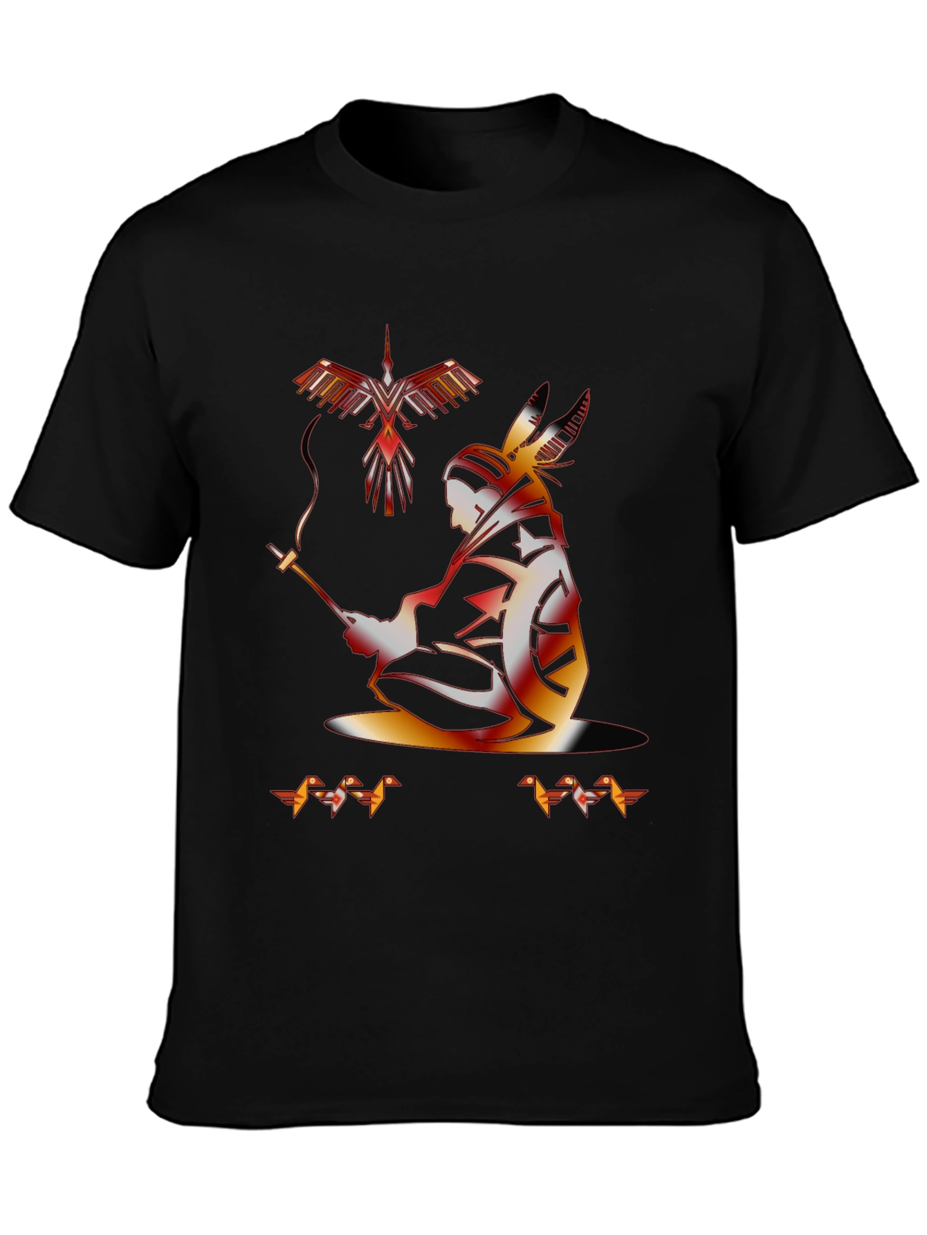 Native American Graphic Black T-Shirt
