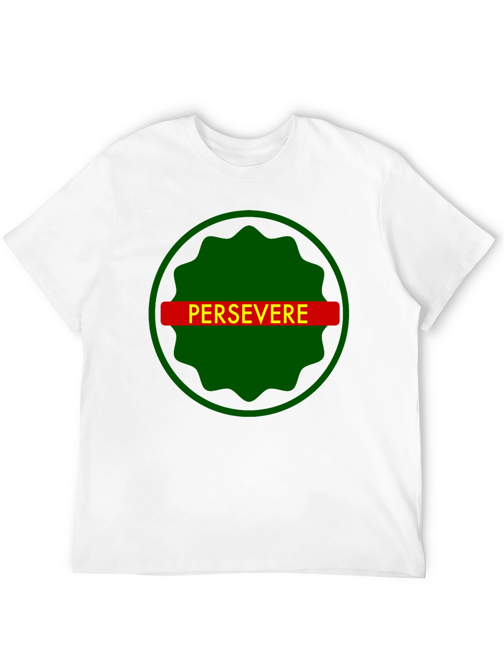 Persevere Graphic Tee - Black Cotton T-Shirt