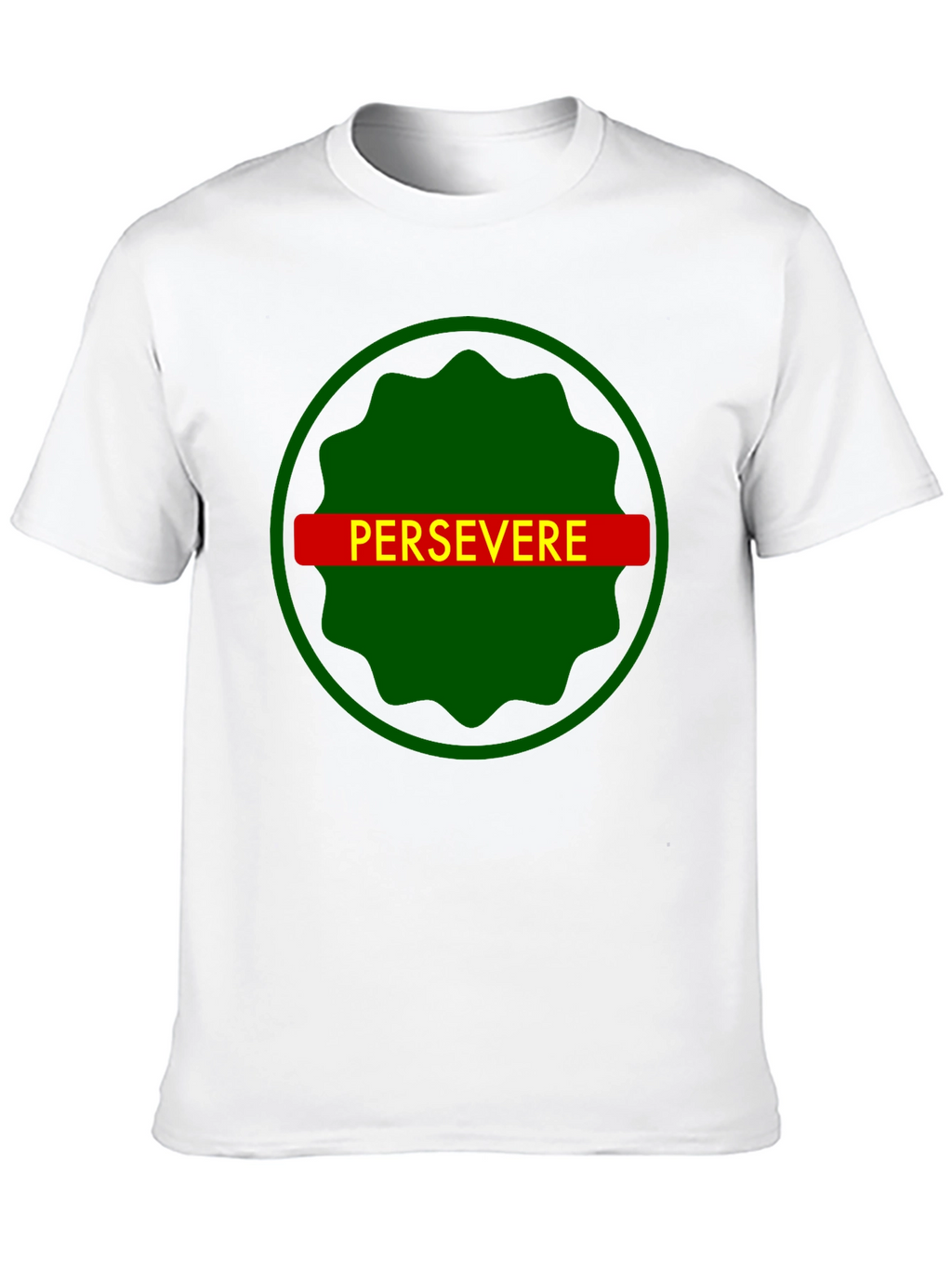 Persevere Graphic Tee - Black Cotton T-Shirt