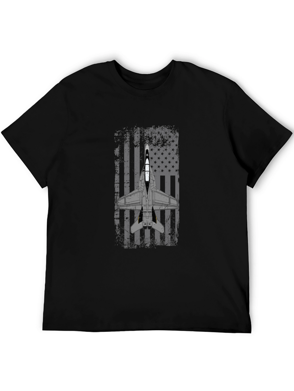 Patriotic Jet Fighter Graphic T-Shirt