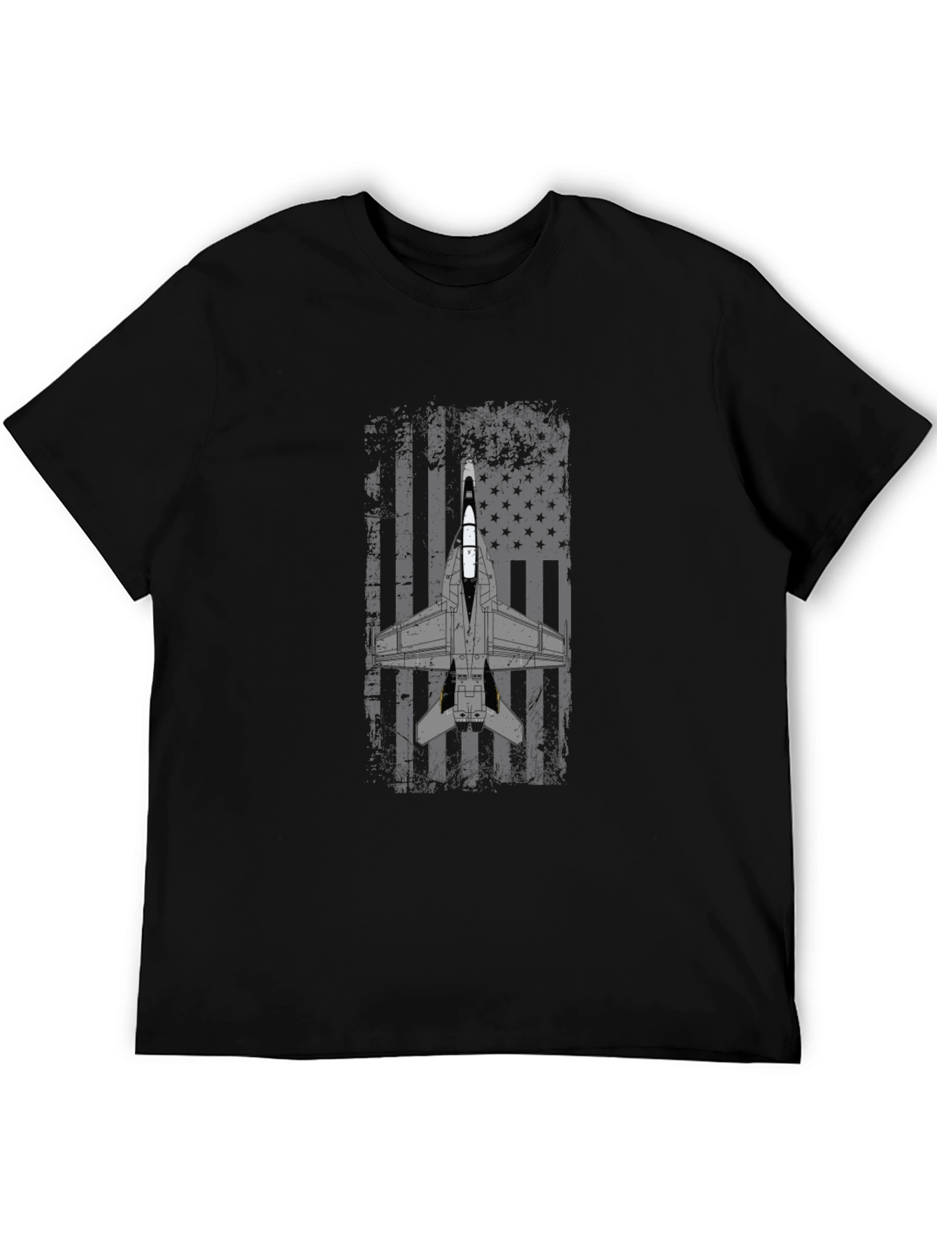 Patriotic Jet Fighter Graphic T-Shirt