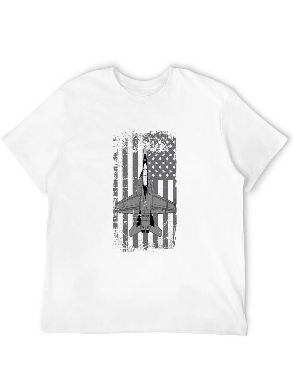 Patriotic Jet Fighter Graphic T-Shirt