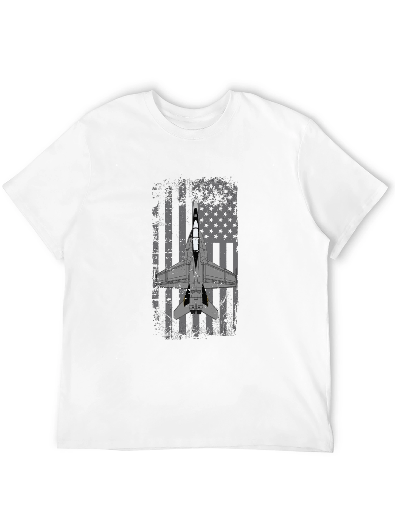 Patriotic Jet Fighter Graphic T-Shirt
