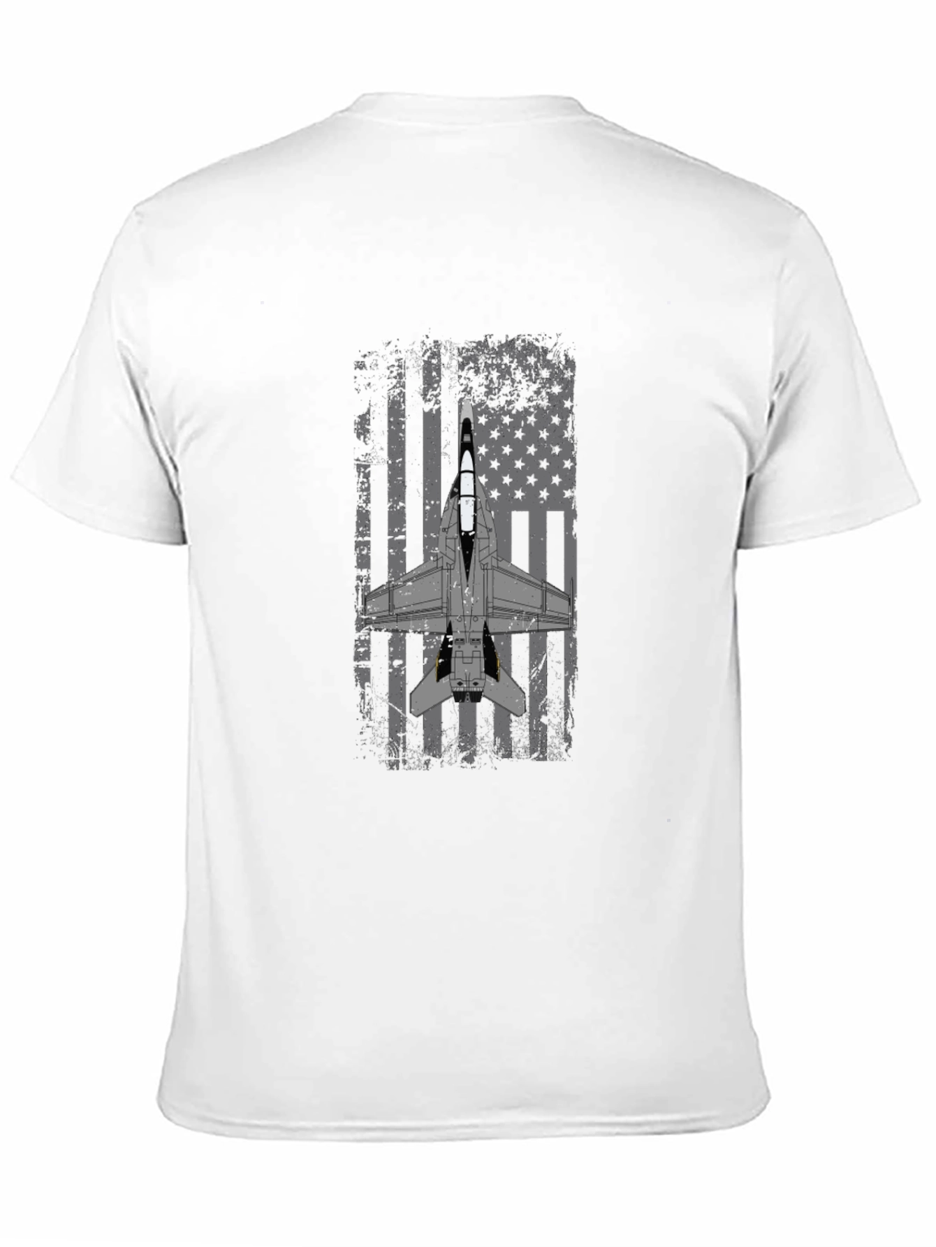 Patriotic Jet Fighter Graphic T-Shirt