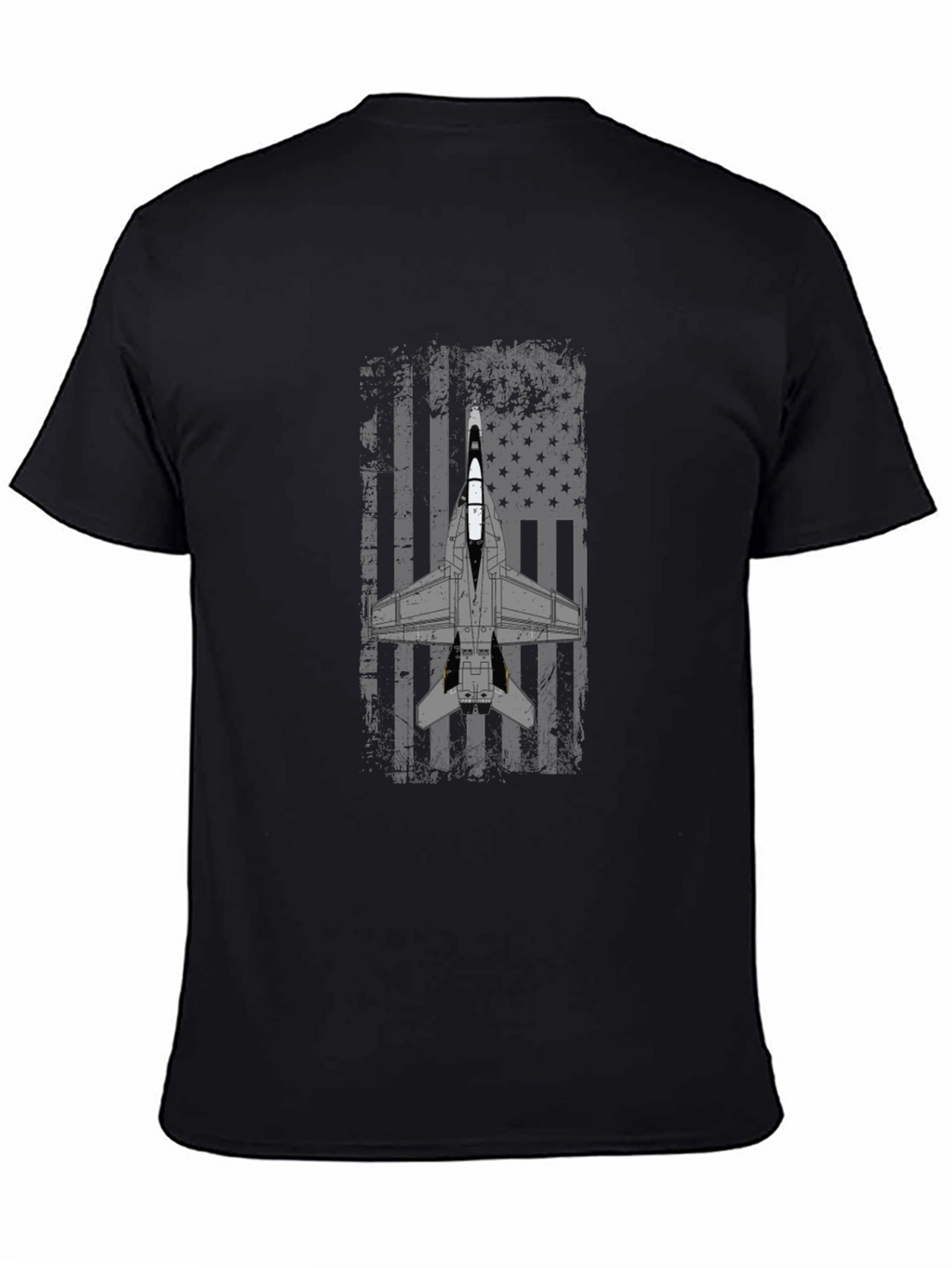Patriotic Jet Fighter Graphic T-Shirt