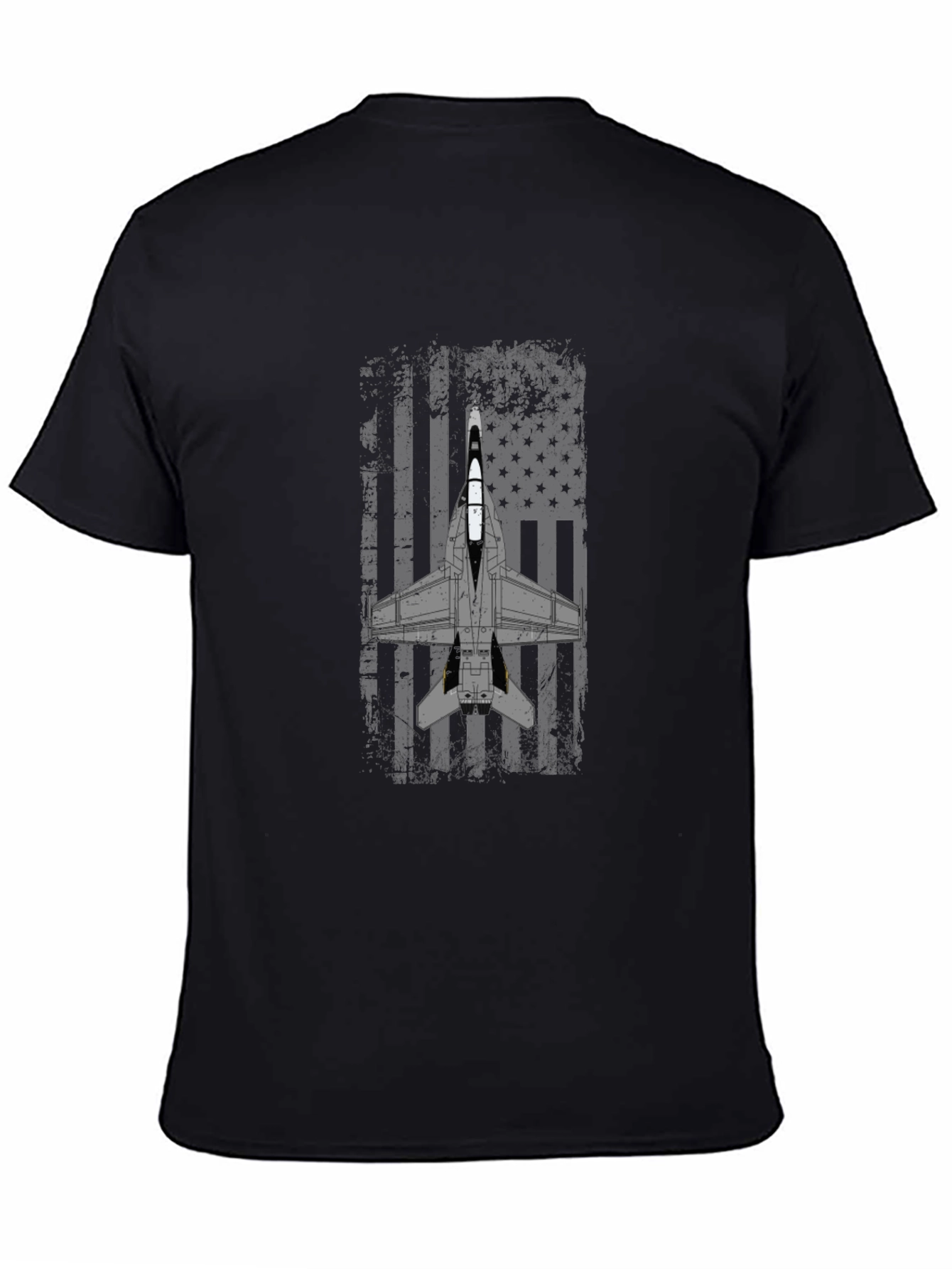 Patriotic Jet Fighter Graphic T-Shirt