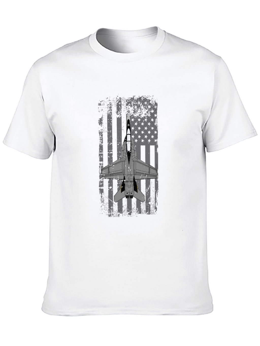 Patriotic Jet Fighter Graphic T-Shirt