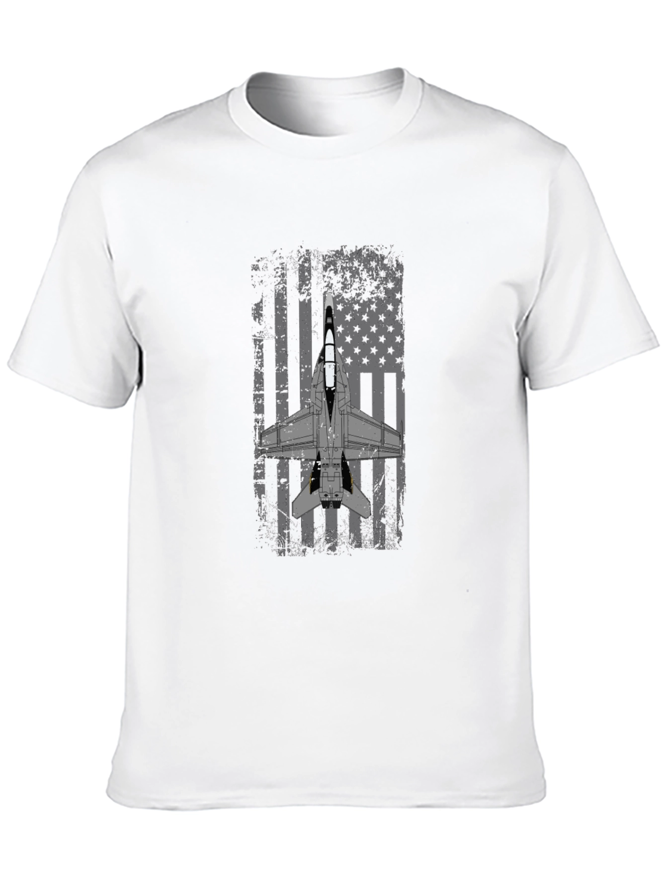 Patriotic Jet Fighter Graphic T-Shirt