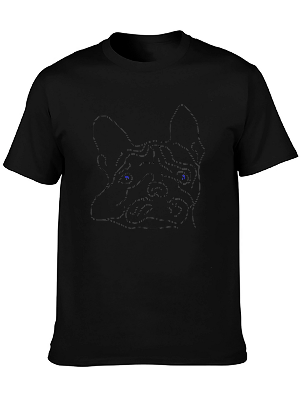 Black Dog Outline Graphic Tee